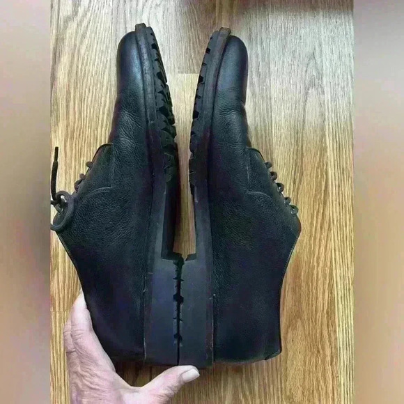 Salvatore Ferragamo Men’s Black Pebbles Leathern Oxford Shoes - Size 12 - Picture 6 of 9